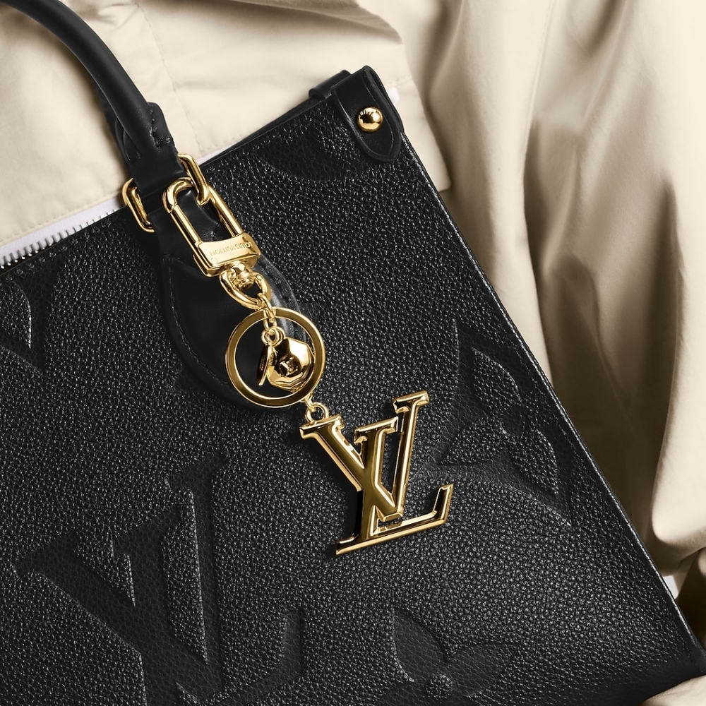 Authentic Louis Vuitton M65216 LV Facettes Bag Charm & Key Holder Chain FULLSET - Picture 3 of 12